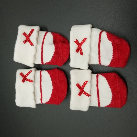 Rare Editions Red Velvety 3 Months Baby Dress - Picture 6 of 8